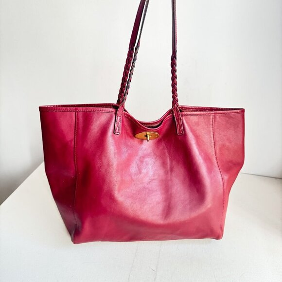 Mulberry Maroon Leather Medium Dorset Tote - Picture 1 of 8